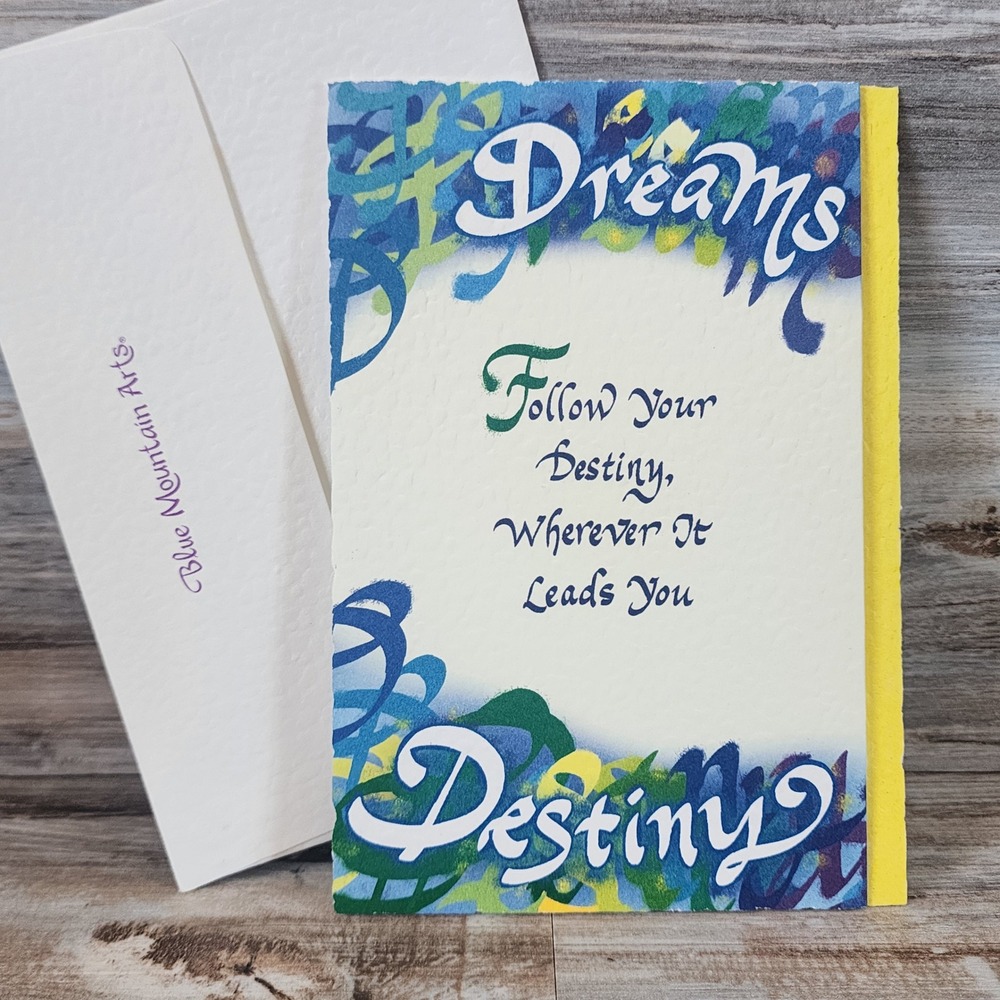 Blue Mountain Arts Greeting Card Dreams Destiny Vicki Silvers Inspirational New